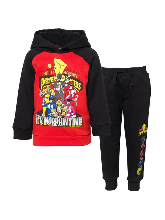 Little Boys Fleece Pullover Hoodie and Pants Outfit Set Toddler to Big Kid