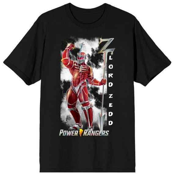 Power Rangers Lord Zedd Crew Neck Short Sleeve Men's Black T-shirt-Medium