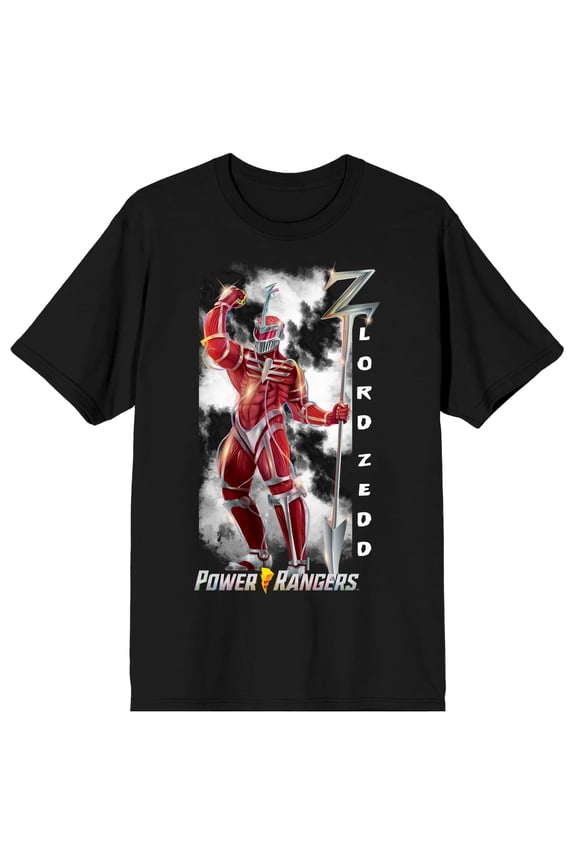 Power Rangers Lord Zedd Crew Neck Short Sleeve Men's Black T-shirt-XXL