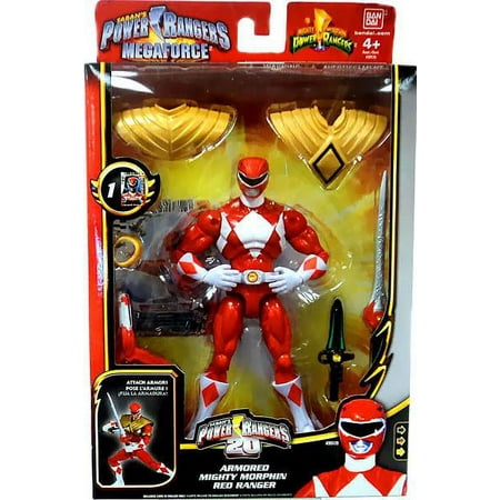Power Rangers Megaforce Deluxe Armored Mighty Morphin Red Ranger Action Figure