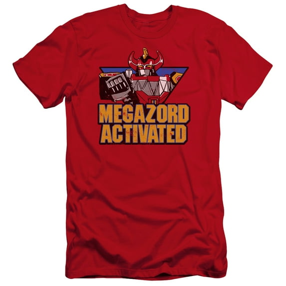Power Rangers - Megazord Activated - Premium Slim Fit Short Sleeve Shirt - Large
