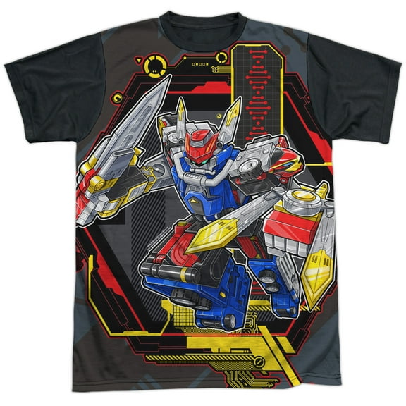 Power Rangers Megazord Unisex Adult Halloween Costume Sublimated T Shirt