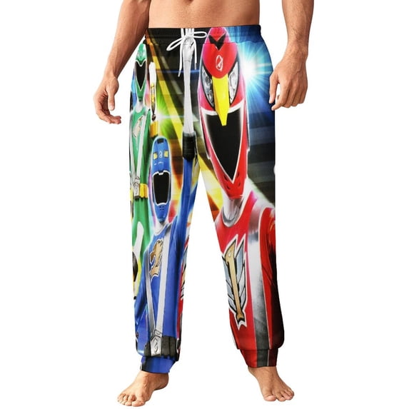 Power Rangers Men's Athletic Joggers Stretch Sweatpants Running Workout Gym Track Golf Pants for Men