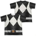 thumbnail image 1 of Power Rangers Men's  Black Ranger  Sublimation T-shirt White, 1 of 2