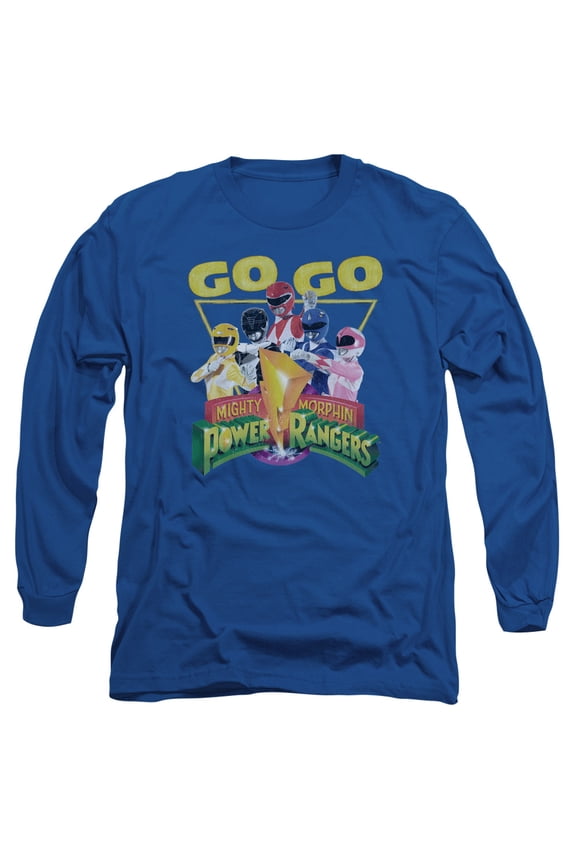 Power Rangers Men's Go Go Long Sleeve Large Blue