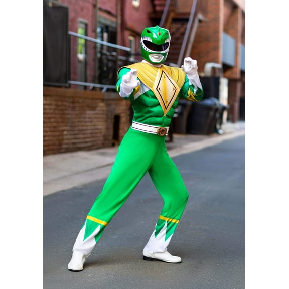 Power Rangers Men's Green Ranger Costume Medium