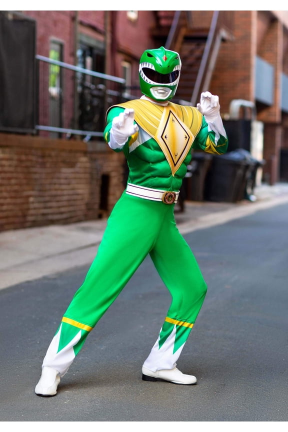 Power Rangers Men's Green Ranger Costume Medium
