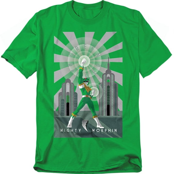 Power Rangers T-Shirt Green Ranger Deco Unisex Graphic Tee For Men & Women