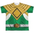 thumbnail image 1 of Power Rangers Men's  Green Ranger Sublimation T-shirt White, 1 of 2