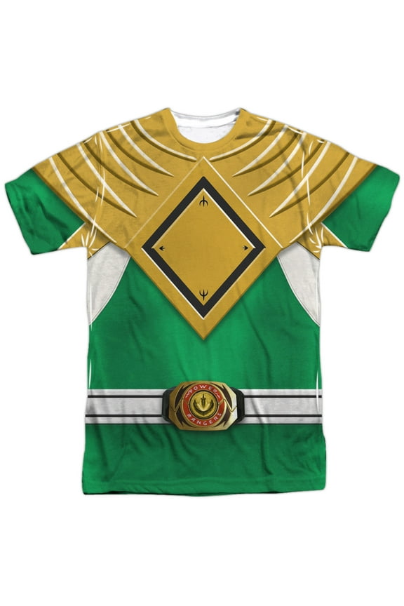 Men's Green Ranger Sublimation T-shirt X-Large White
