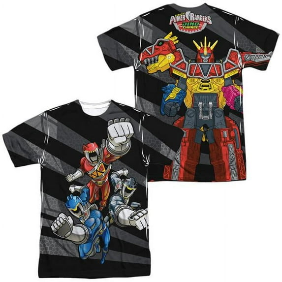Power Rangers Men's Let's Bolt Sublimation T-shirt White