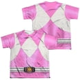 thumbnail image 1 of Power Rangers Men's  Pink Ranger  Sublimation T-shirt White, 1 of 2