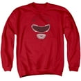 thumbnail image 1 of Power Rangers Men's  Red Ranger Mask Sweatshirt Red, 1 of 2