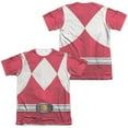 thumbnail image 1 of Power Rangers Men's  Red Ranger  Sublimation T-shirt White, 1 of 2