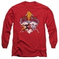 thumbnail image 1 of Power Rangers Men's Retro Rangers Long Sleeve Medium Red, 1 of 2