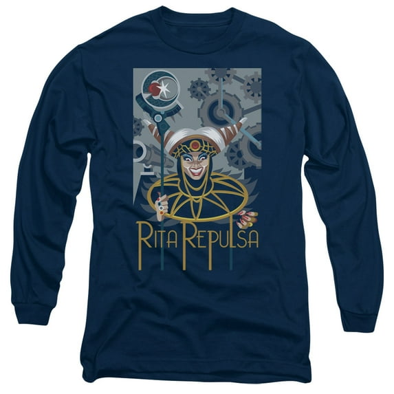Power Rangers Men's Rita Deco Long Sleeve Blue