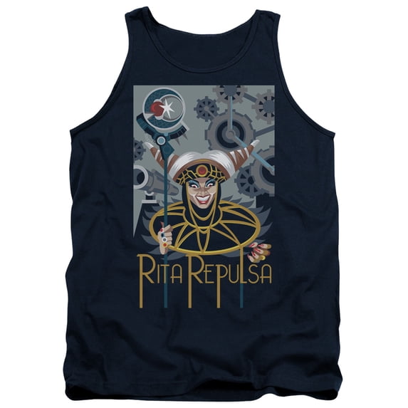 Power Rangers Men's Rita Deco Mens Tank Blue