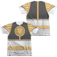 thumbnail image 1 of Power Rangers Men's  White Ranger Sublimation T-shirt White, 1 of 2