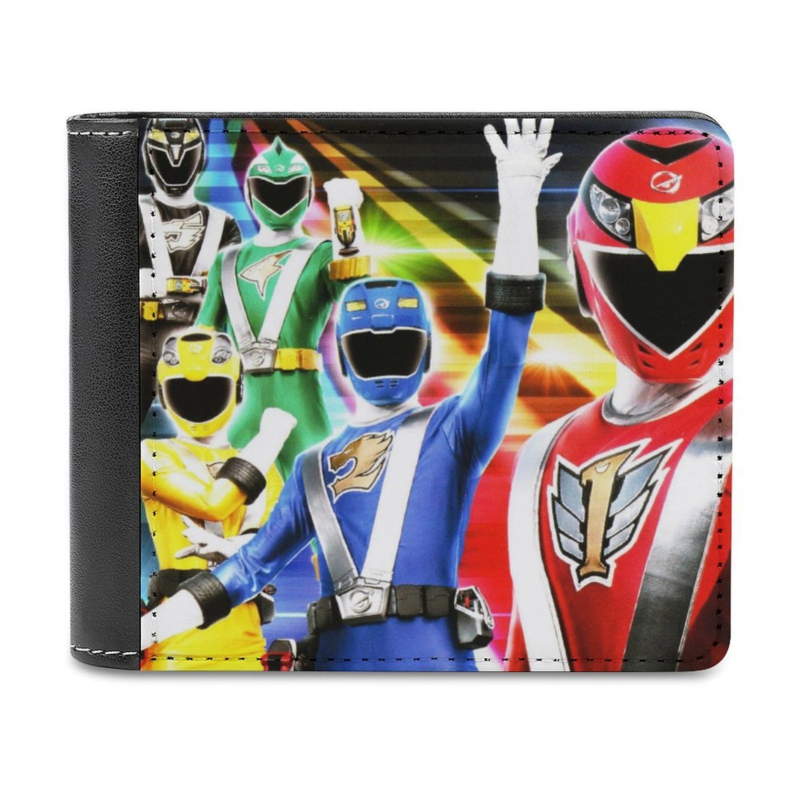 Power Rangers Mens Wallet Genuine Leather Bifold Extra Capacity Bifold ...