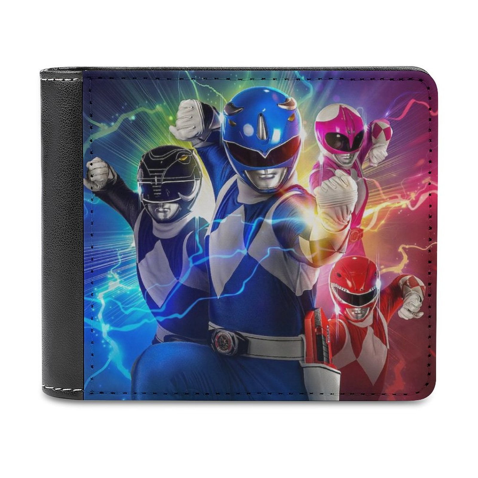 Power Rangers Mens Wallet Genuine Leather Bifold Extra Capacity Bifold ...