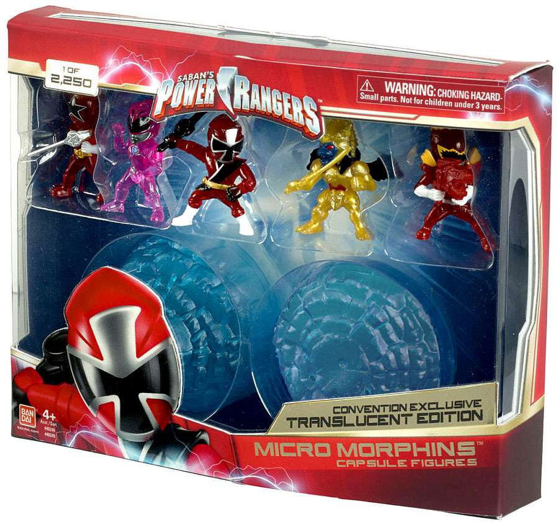 Power Rangers Micro Morphin Capsule Figures Translucent Edition Figure 5-Pack