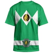 Power Rangers Mighty Fine Ranger Costume Adult Green T-Shirt