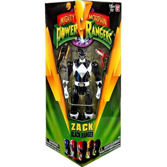 Power Rangers Mighty Morphin 5" Black Zack Ranger Action Figure