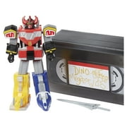 Power Rangers Mighty Morphin Dino Megazord Retro Style Zord Action Figure 7-Inch-Scale Toy for Boys and Girls