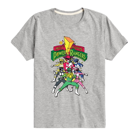 Power Rangers - Mighty Morphin Group Boys' Short Sleeve Graphic T-Shirt