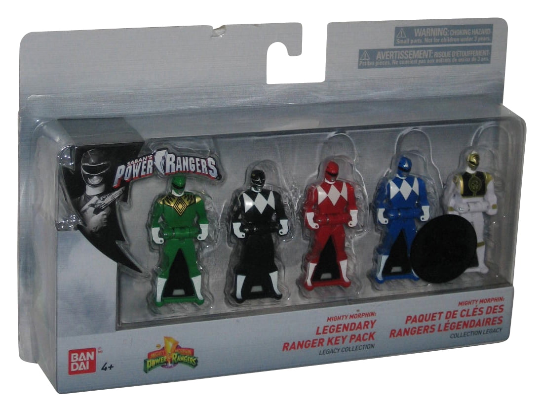 Power Rangers Mighty Morphin Legendary Legacy Ranger Super Megaforce 2018 Bandai Key Pack Set 5 Pack
