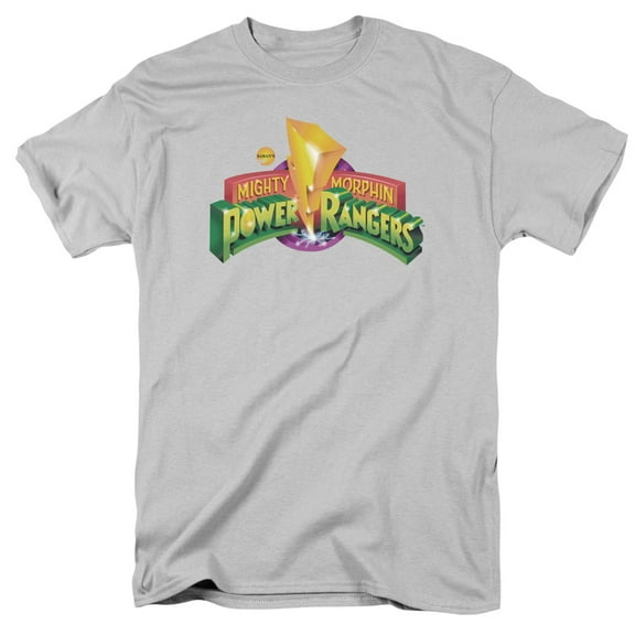Power Rangers Mmpr Logo Officially Licensed Adult T Shirt