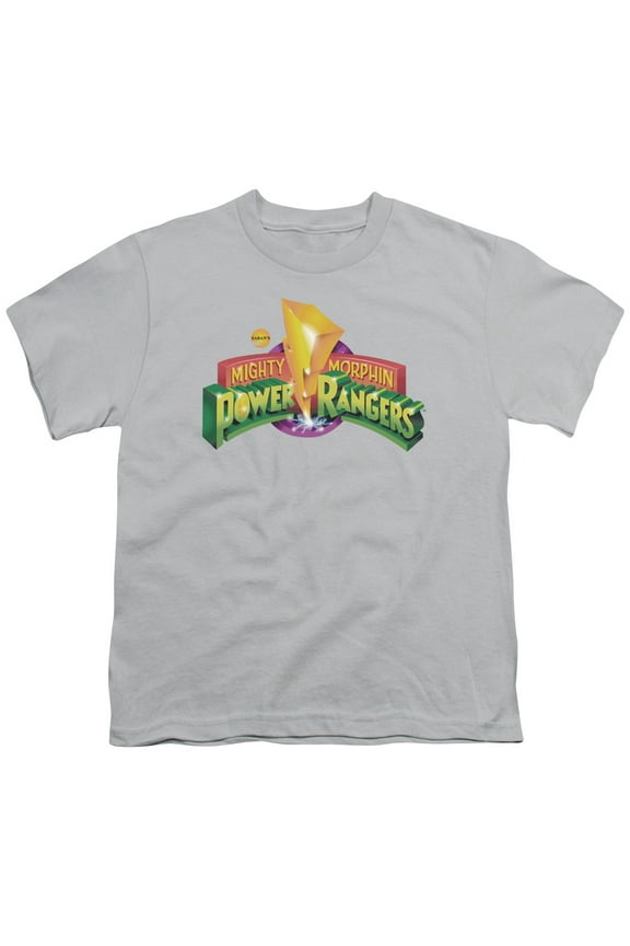 Power Rangers - Mmpr Logo - Youth Short Sleeve Shirt - Small