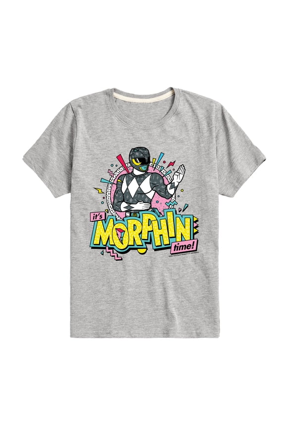 - Morphin Time Black - Boy's Short Sleeve Tee