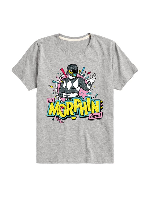 - Morphin Time Black Boys' Short Sleeve Graphic T-Shirt