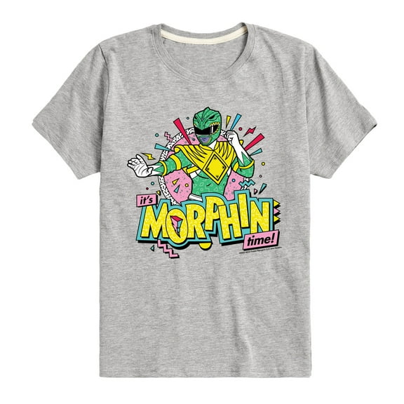 Power Rangers - Morphin Time Green - Boy's Short Sleeve Tee