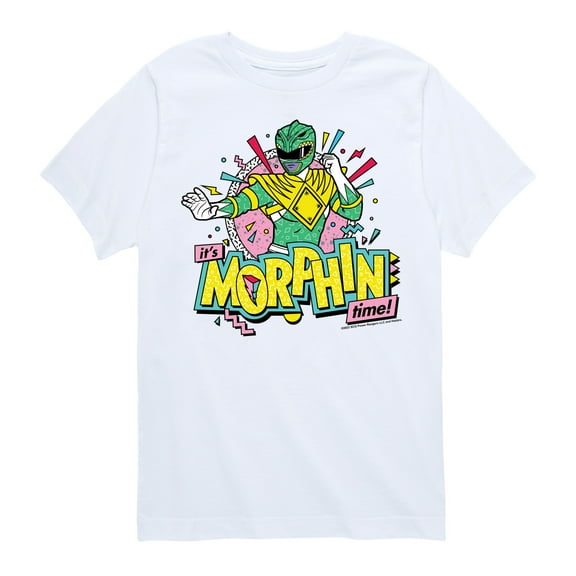 Power Rangers - Morphin Time Green - Boy's Short Sleeve Tee