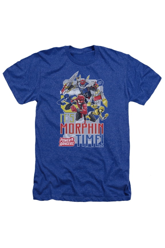 Power Rangers - Morphin Time - Heather Short Sleeve Shirt - Large