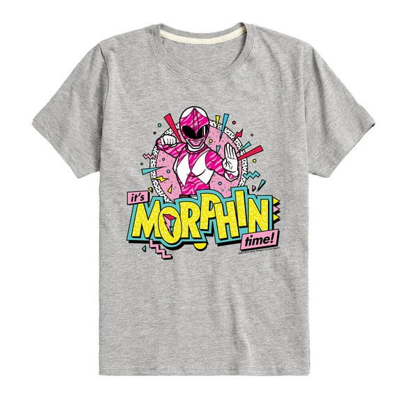 Power Rangers - Morphin Time Pink - Boy's Short Sleeve Tee
