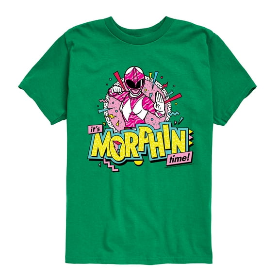 Power Rangers - Morphin Time Pink - Boy's Short Sleeve Tee