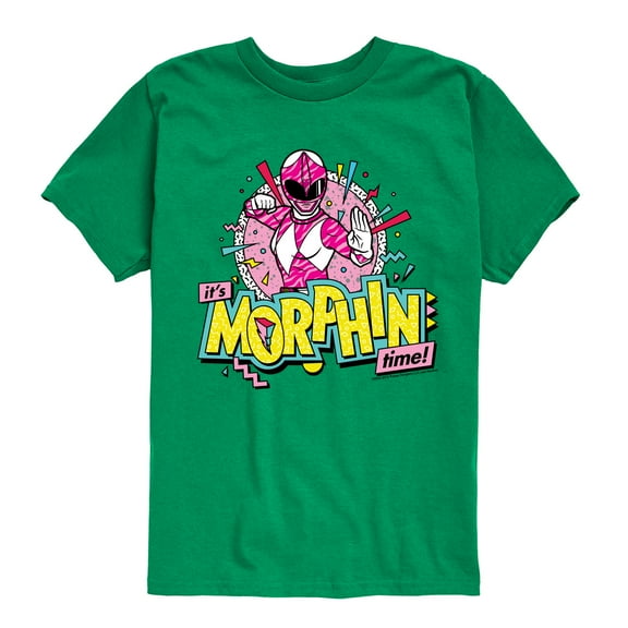 Power Rangers - Morphin Time Pink - Boy's Short Sleeve Tee
