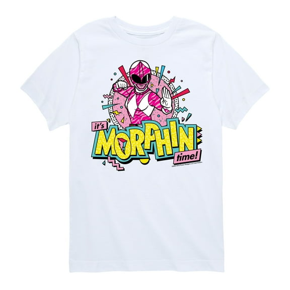 Power Rangers - Morphin Time Pink - Boy's Short Sleeve Tee