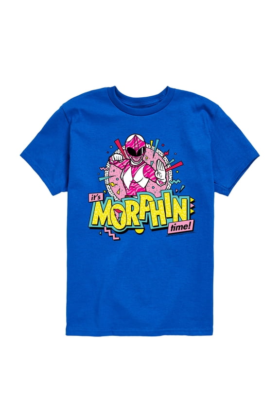 - Morphin Time Pink - Boy's Short Sleeve Tee