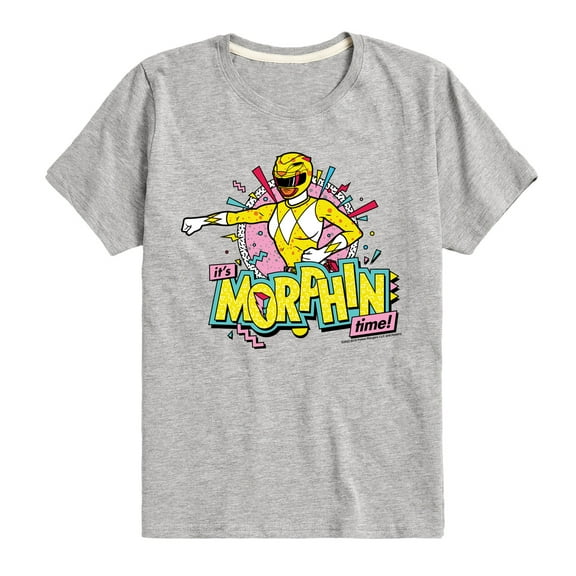 Power Rangers - Morphin Time Yellow - Boy's Short Sleeve Tee