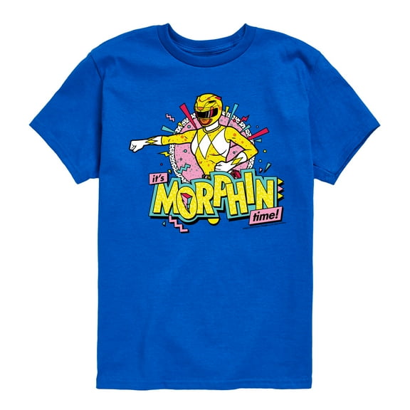 Power Rangers - Morphin Time Yellow - Boy's Short Sleeve Tee