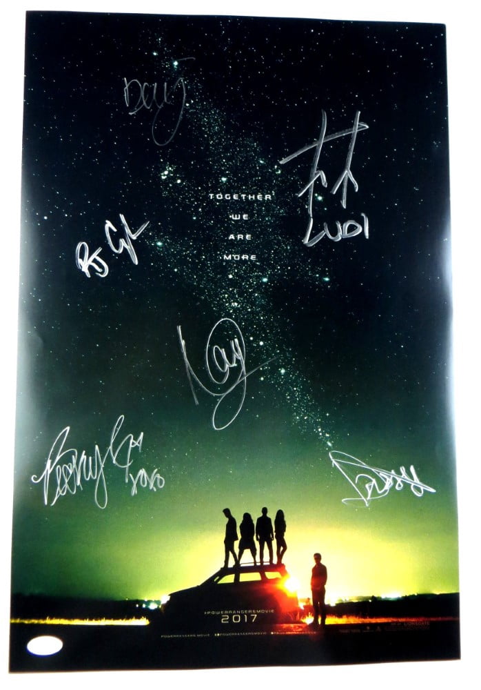 Power Rangers Movie Cast Signed Autographed 13X20 Poster Signed by 6 ...