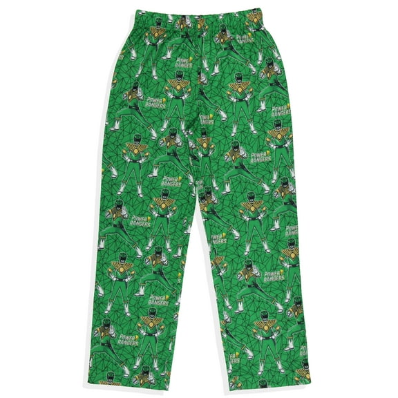 Power Rangers Boys' MMPR All-Over Tossed Print Ranger Lounge Sleep Tossed Print Pajama Pants Sleepwear Loungewear
