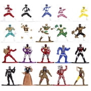 Jada Toys Nano Metalfigs Power Rangers 1.65" Die-Cast Metal Collectible Figures 20-Pack, Toys for Kids and Adults
