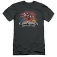 thumbnail image 1 of Power Rangers Ninja Blast Adult 30/1 T-Shirt Charcoal, 1 of 2