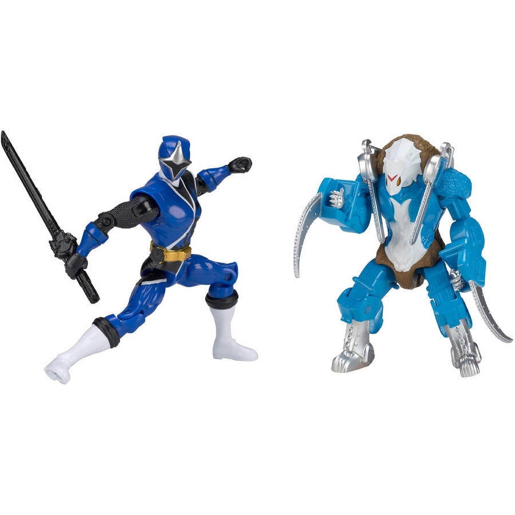 Power Rangers - Ninja Steel Blue Ranger vs Ripperat - Walmart.com