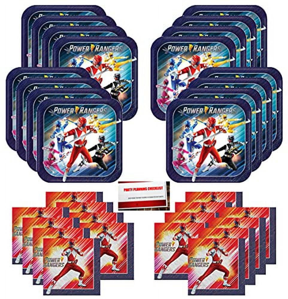 Power Rangers Ninja Steel Birthday Party Supplies Bundle for 16 Guests ...